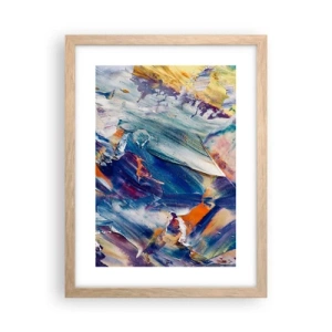 Affiche dans un chêne clair - Poster - Confusion des couleurs - 30x40 cm