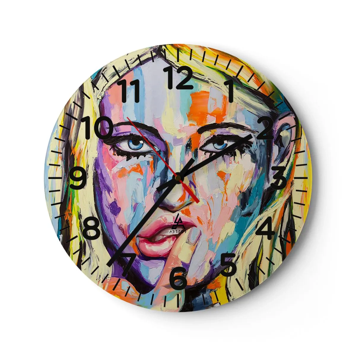Horloge murale - Pendule murale - Regarde-la droit dans les yeux - 30x30 cm