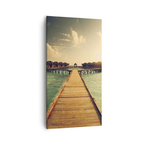 Impression sur toile - Image sur toile - Invitation chaleureuse - 55x100 cm