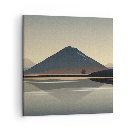 Impression sur toile - Image sur toile - Reflet de miroir - 60x60 cm