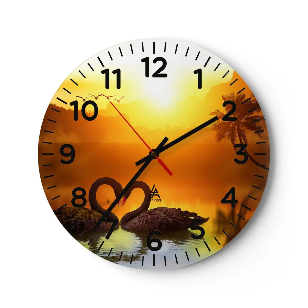 Horloge murale - Pendule murale - Tout va ensemble - 30x30 cm