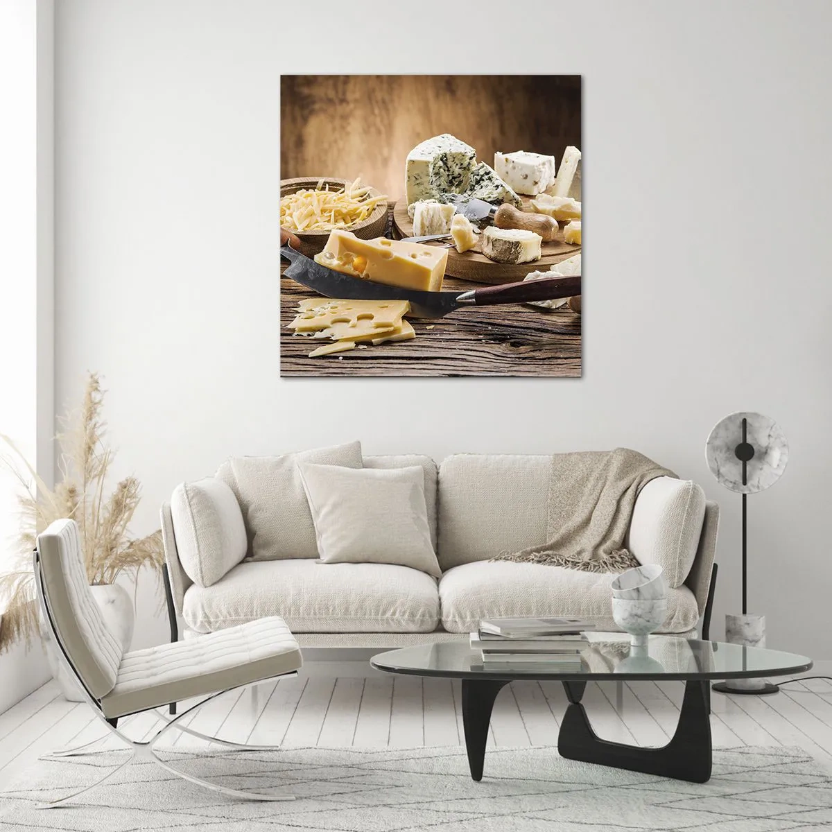 Impression sur verre - Image sur verre - Sourire au fromage - 30x30 cm
