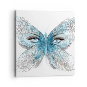 Impression sur toile - Image sur toile - Mésange bleue Eros - 70x70 cm