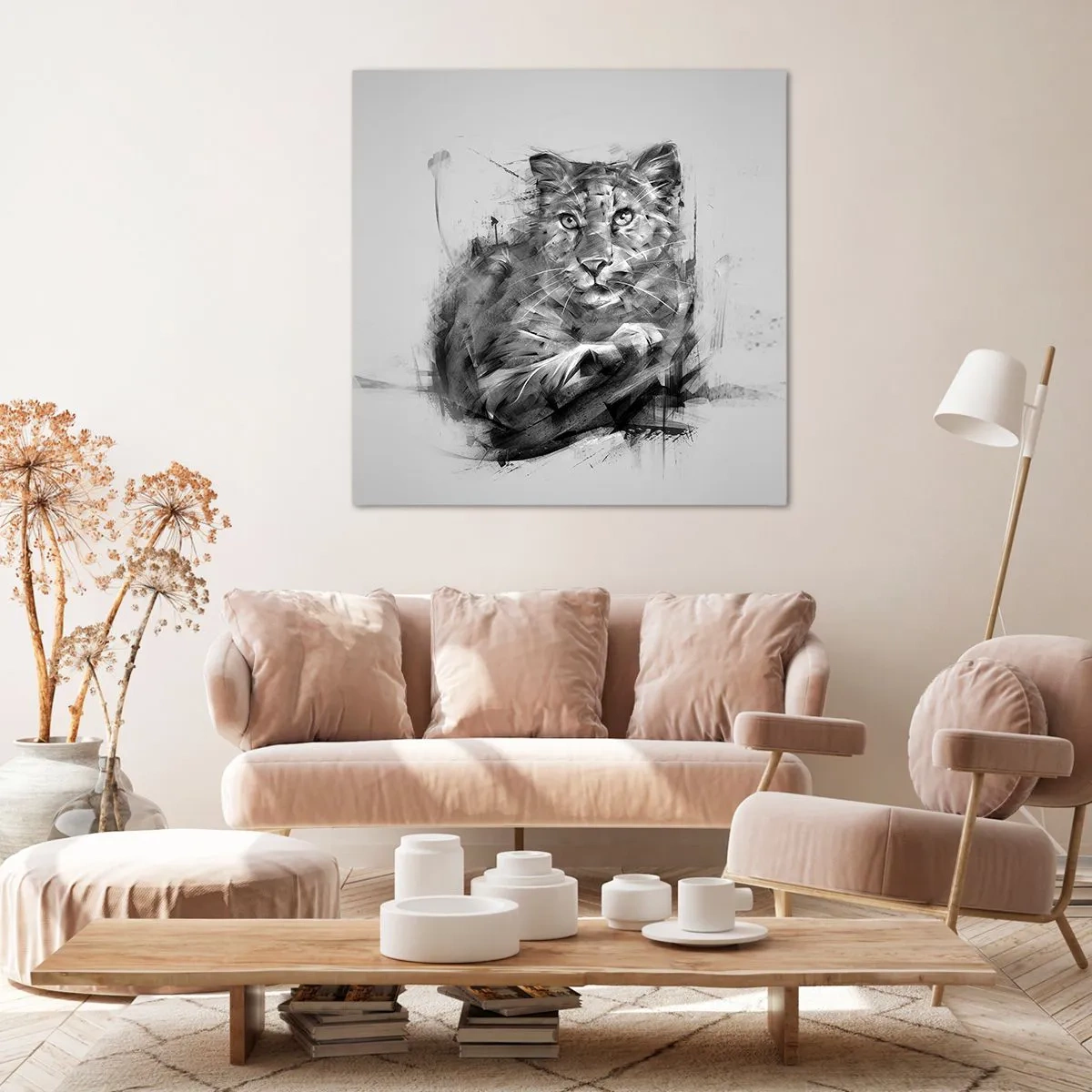 Impression sur toile - Image sur toile - Oui, j'écoute attentivement - 70x70 cm