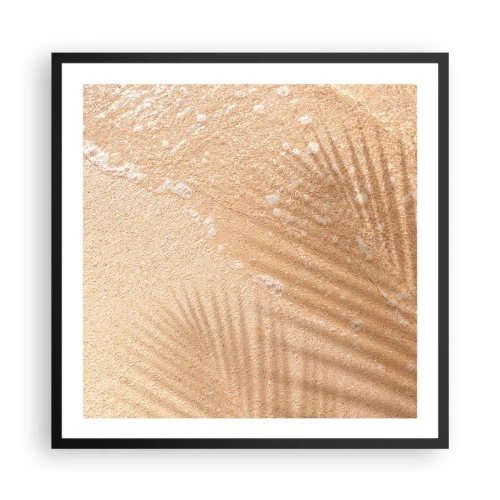 Affiche dans un cadre noir - Poster - Ombre d'un été chaud - 60x60 cm