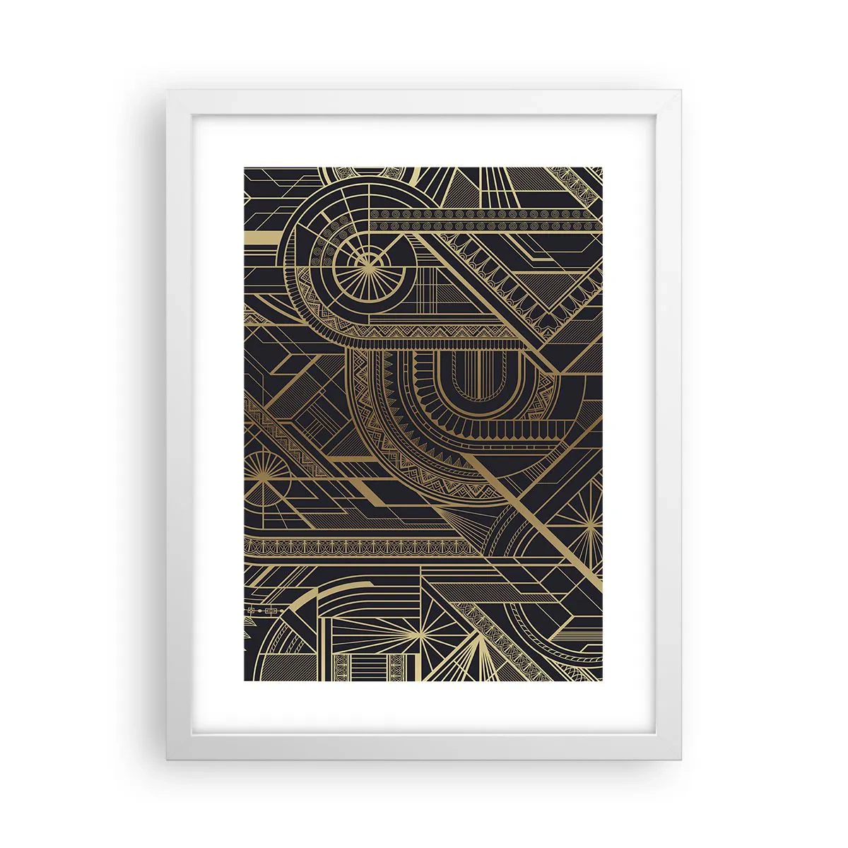 Affiche dans un cadre blanc - Poster - Concept, idée, plan - 30x40 cm