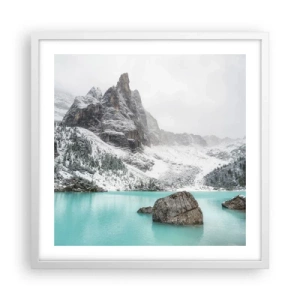 Affiche dans un cadre blanc - Poster - Sur ses gardes - 50x50 cm