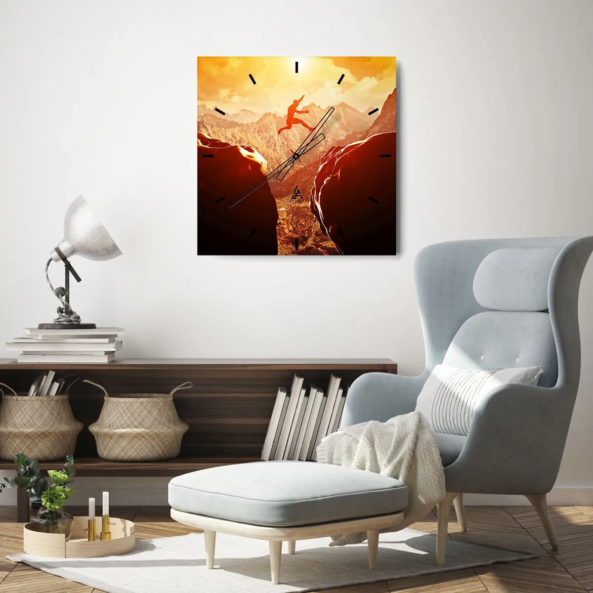 Horloge murale - Pendule murale - Dépassement des limites - 40x40 cm