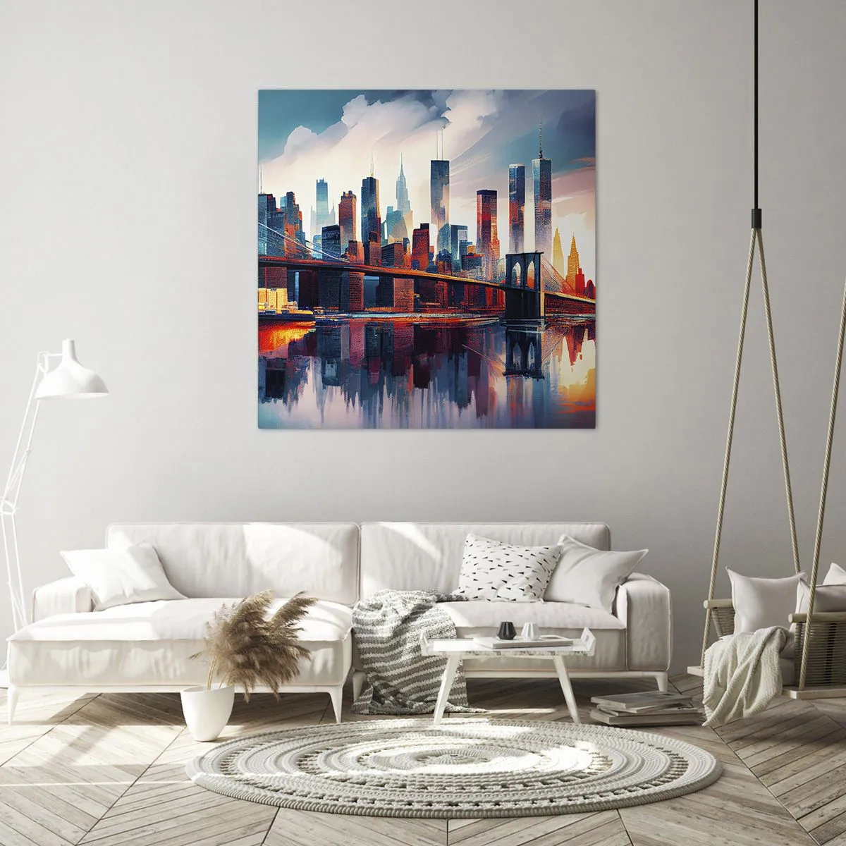 Impression sur toile - Image sur toile - New York onirique - 50x50 cm