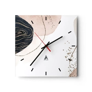 Horloge murale - Pendule murale - Tout coule - 40x40 cm