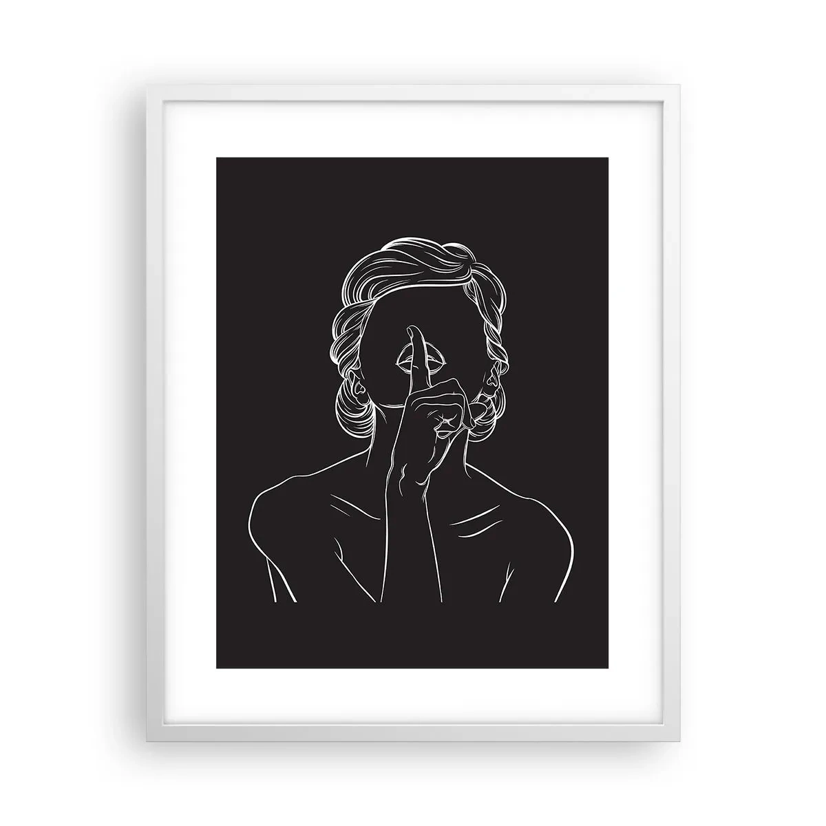 Affiche dans un cadre blanc - Poster - La beauté s'épanouit en silence - 40x50 cm