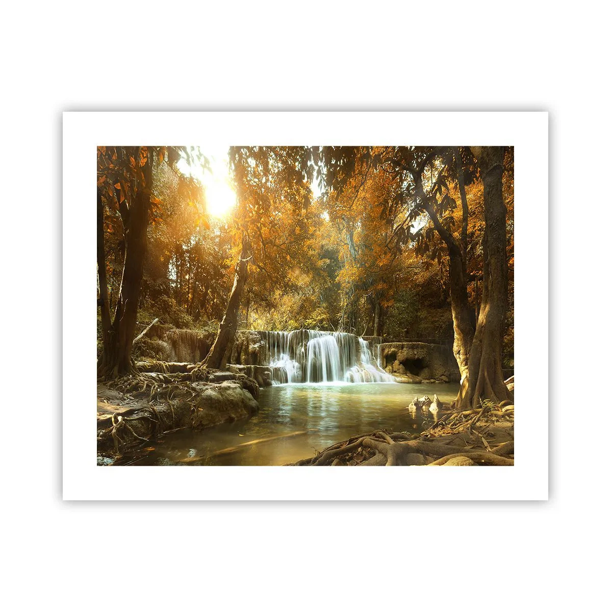 Affiche - Poster - Cascade du parc - 50x40 cm
