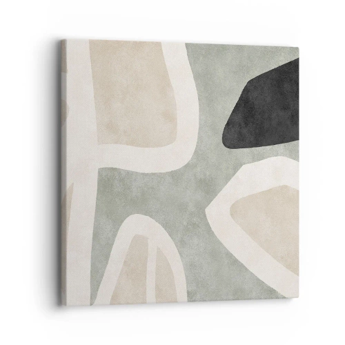 Impression sur toile - Image sur toile - Composition pour motif noir - 30x30 cm