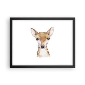 Affiche dans un cadre noir - Poster - L'innocence de la nature - 40x30 cm