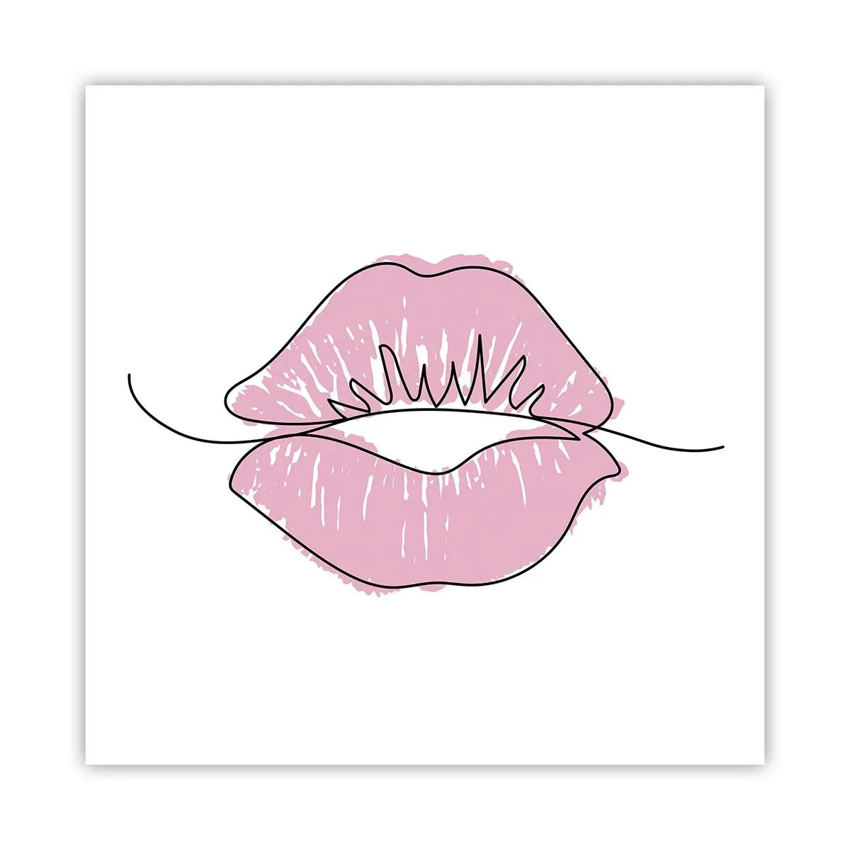 Affiche - Poster - Prêt à l'embrassade? - 60x60 cm