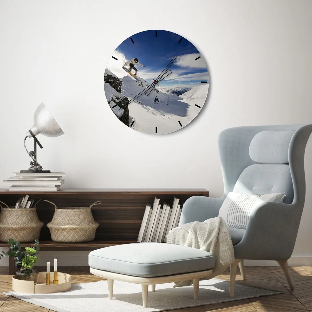Horloge murale - Pendule murale - Liberté sans limite - 30x30 cm