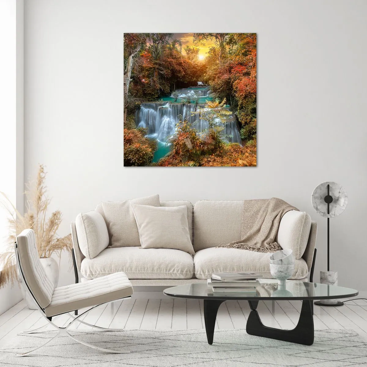 Impression sur verre - Image sur verre - Trésor caché de la forêt - 60x60 cm