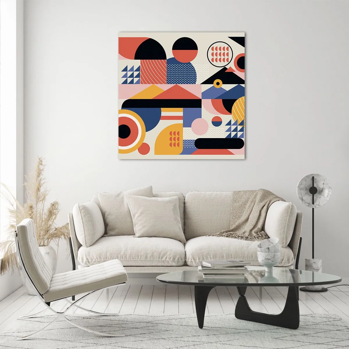 Impression sur verre - Image sur verre - Composition : jouer - 40x40 cm