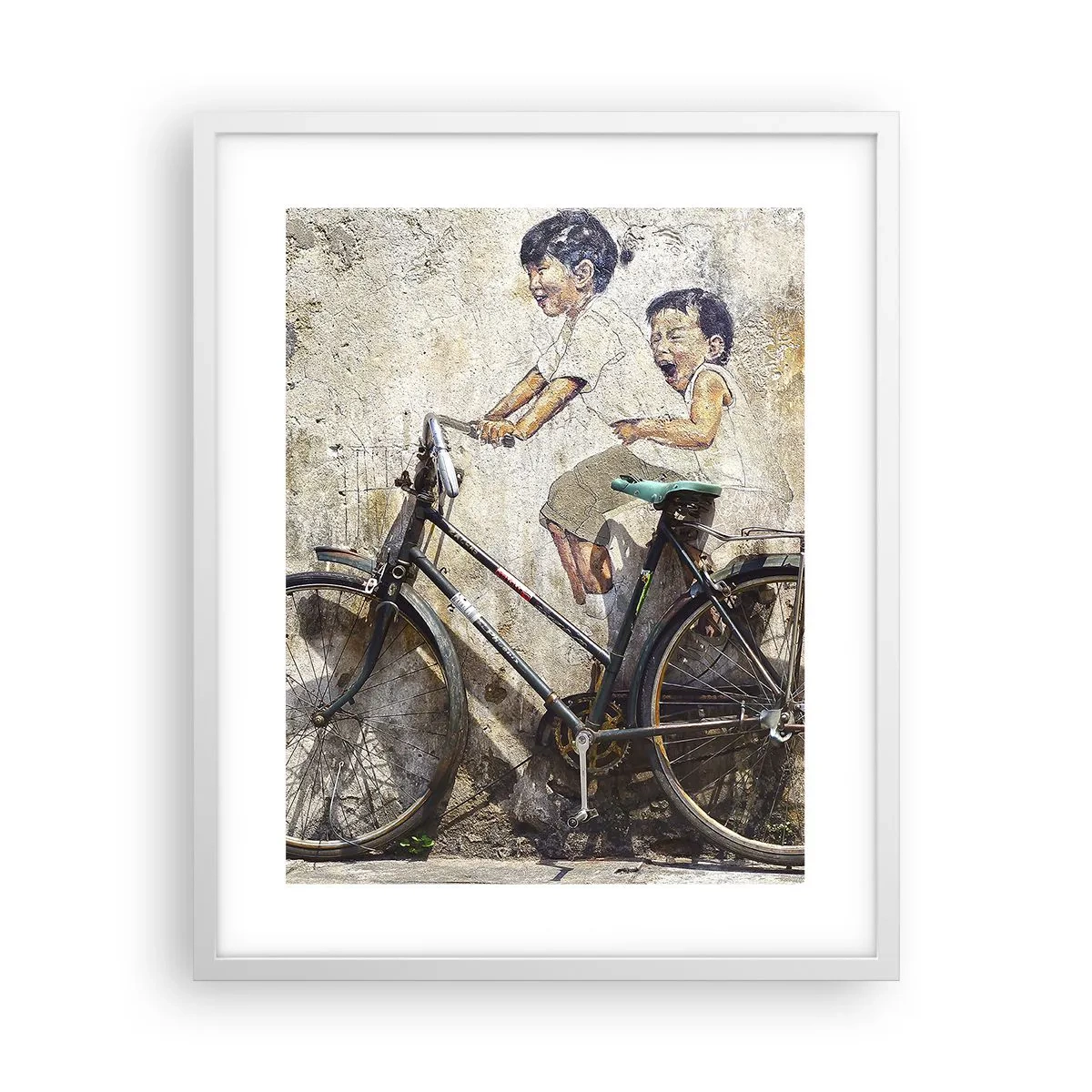 Affiche dans un cadre blanc - Poster - Vrai ou faux? - 40x50 cm