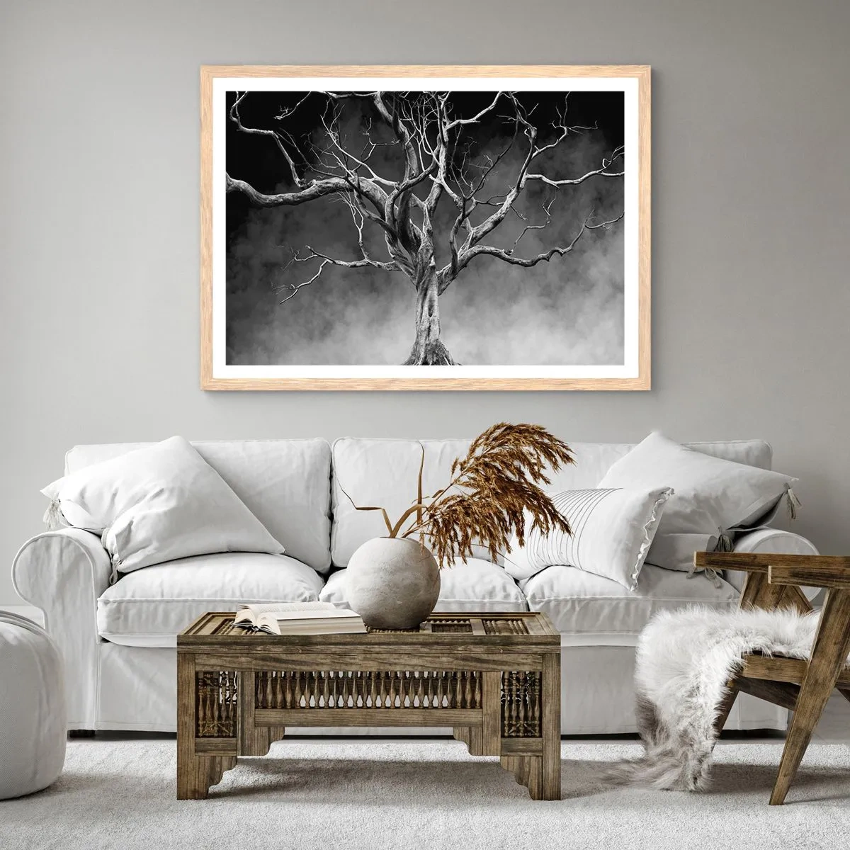 Affiche dans un chêne clair - Poster - Primordial et sacré - 100x70 cm
