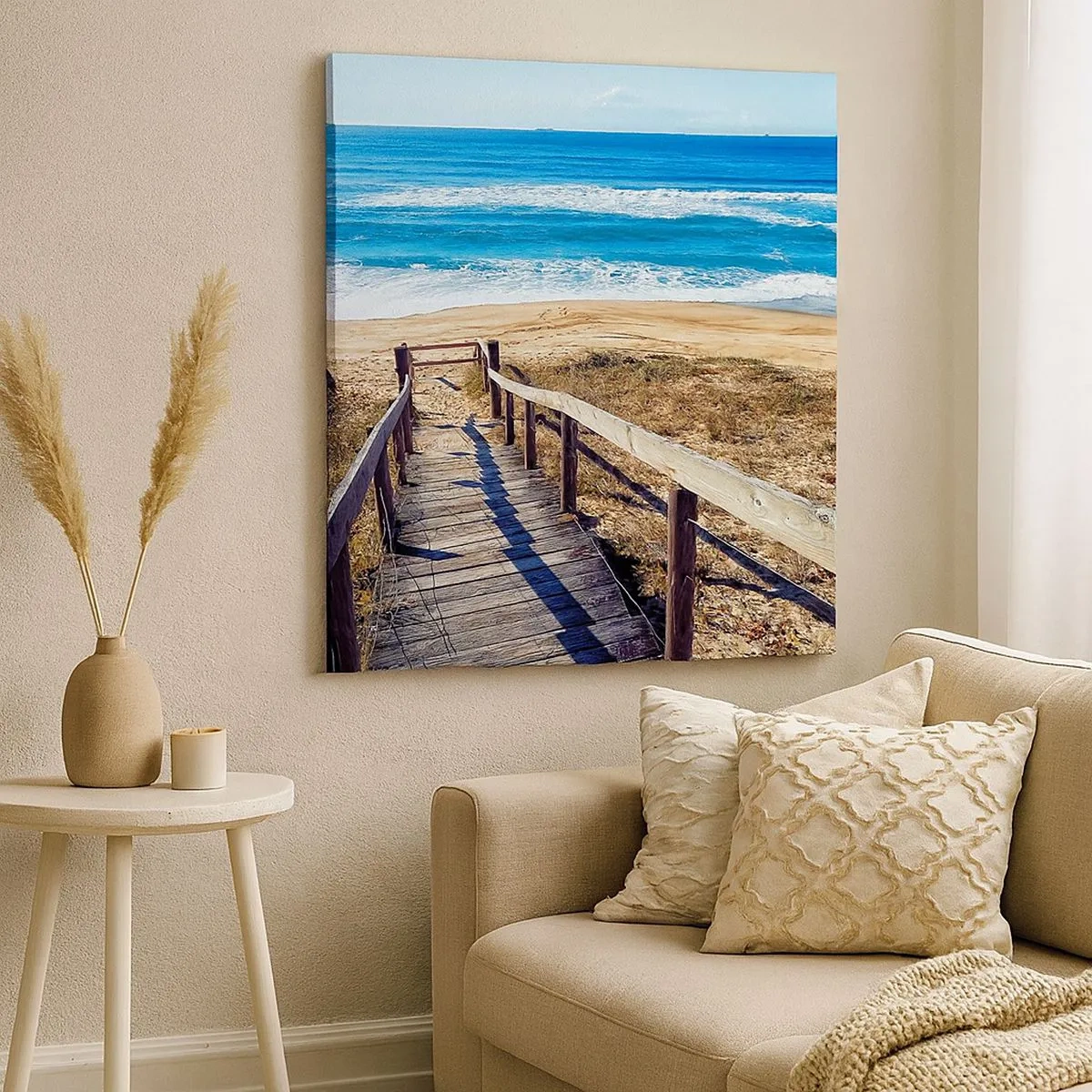 Impression sur toile - Image sur toile - Cours! - 30x30 cm