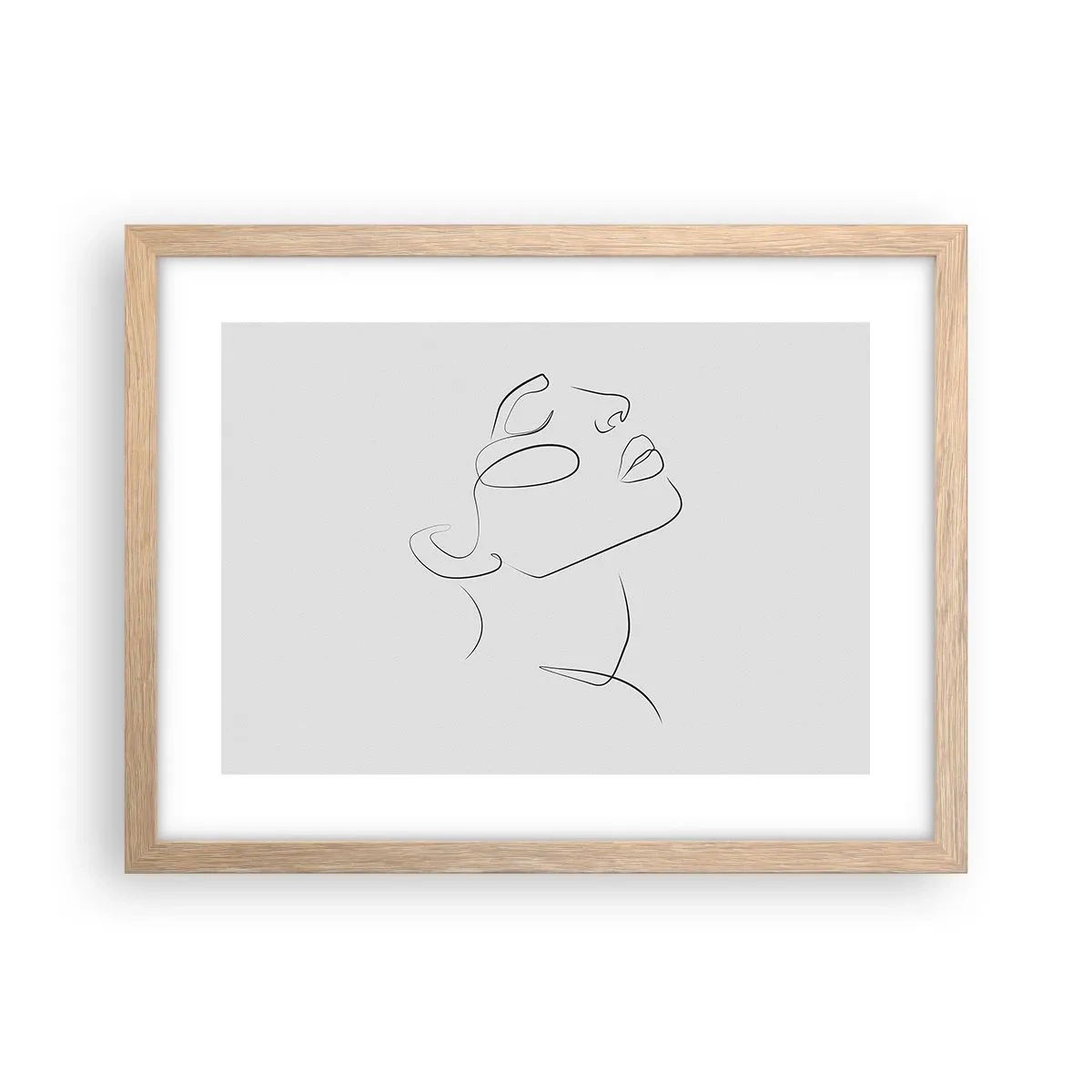 Affiche dans un chêne clair - Poster - Méandre du rêve - 40x30 cm