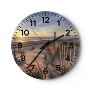 Horloge murale - Pendule murale - Ombre et brillance du vent - 30x30 cm