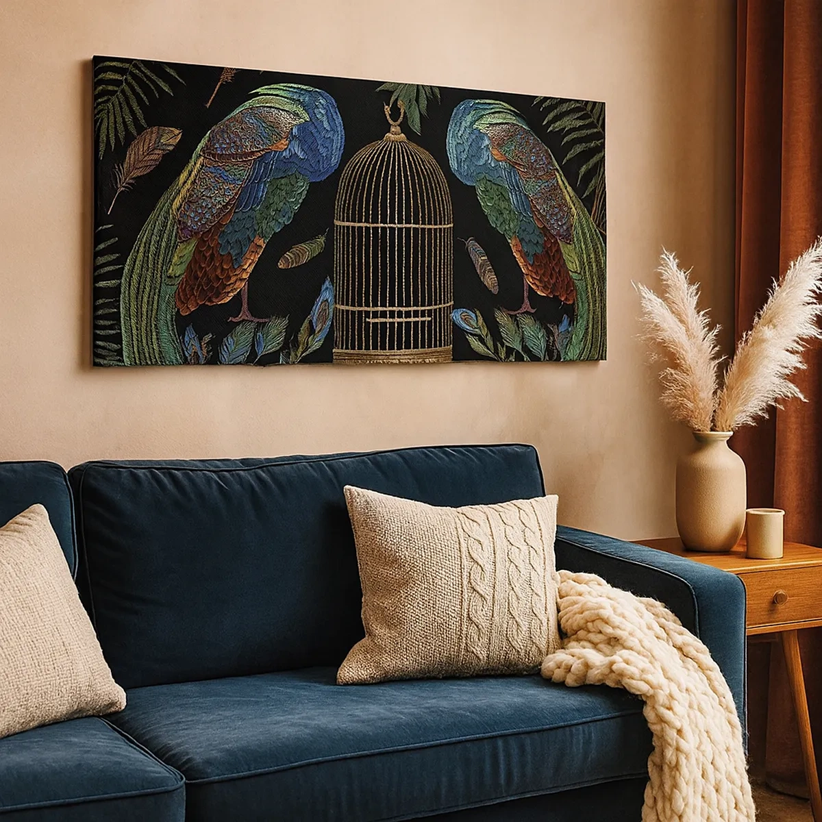 Impression sur toile - Image sur toile - En robes royales - 30x30 cm