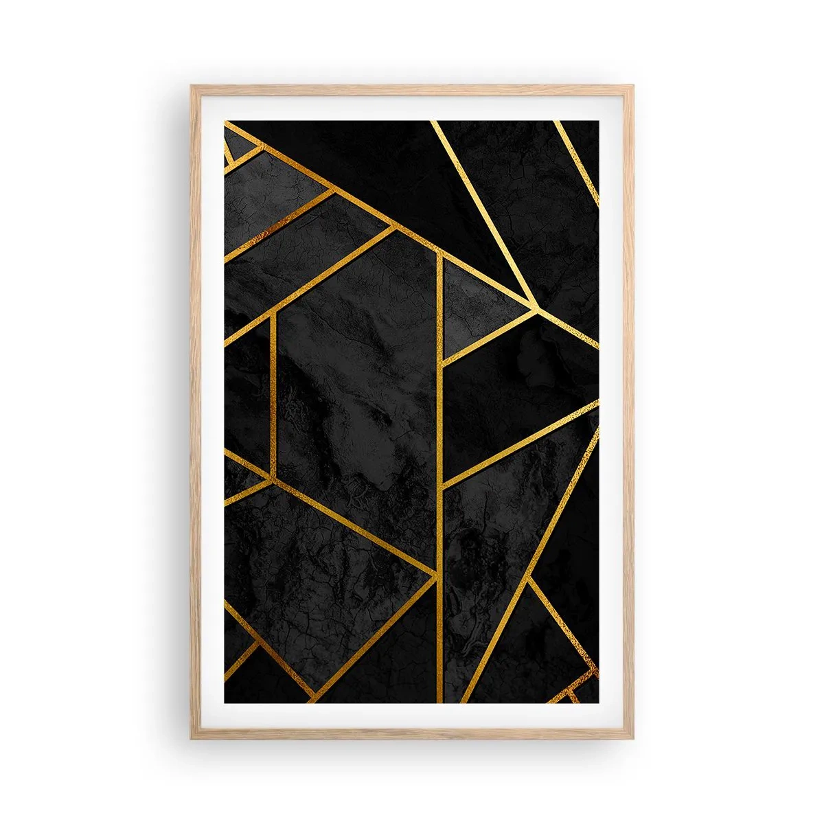 Affiche dans un chêne clair - Poster - Obscurité et éclat - 61x91 cm