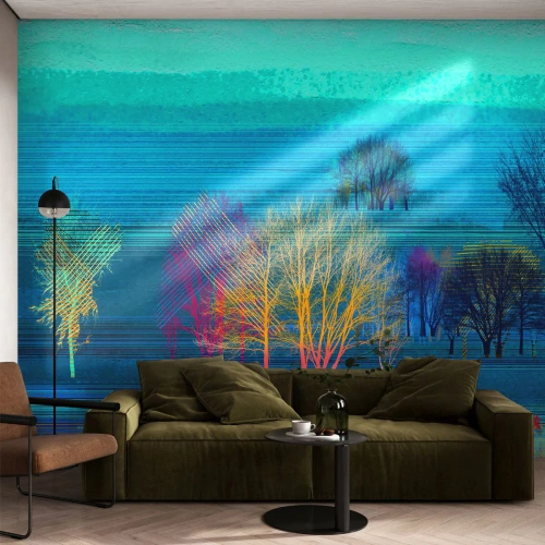 Papier Peint Autocollant Deluxe Sticker - Un paysage soigné - Paysage, Forêt, Abstraction - 350x256 cm