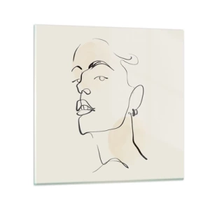 Impression sur verre - Image sur verre - Regard fier - 60x60 cm