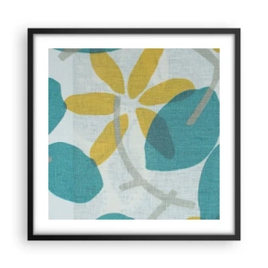 Affiche dans un cadre noir - Poster - Wśród lazurowych liści - 50x50 cm