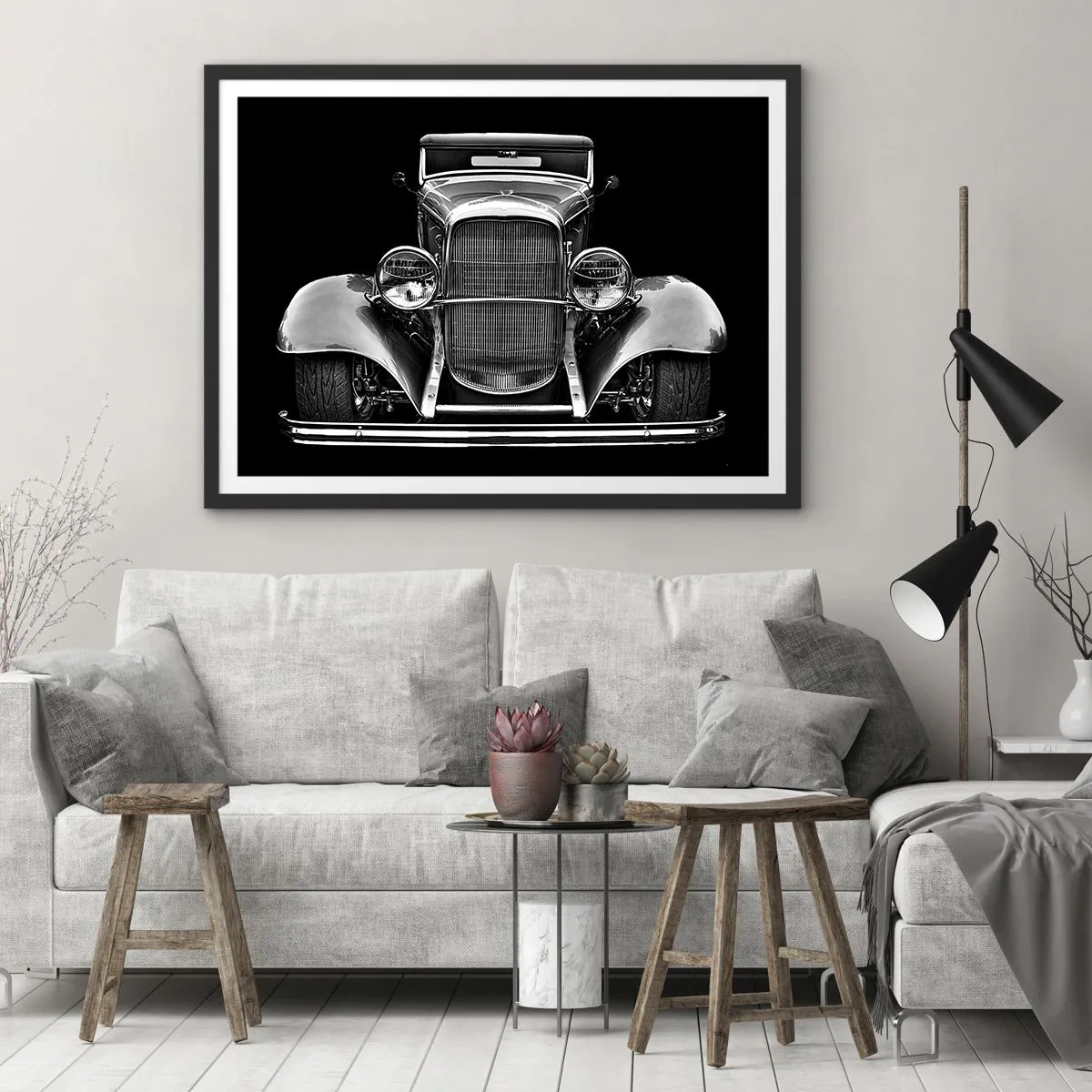 Affiche dans un cadre noir - Poster - Un vrai gentleman - 40x30 cm