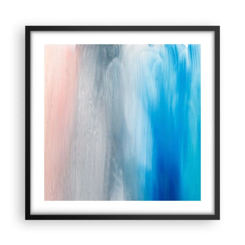 Affiche dans un cadre noir - Poster - Éléments : air - 50x50 cm