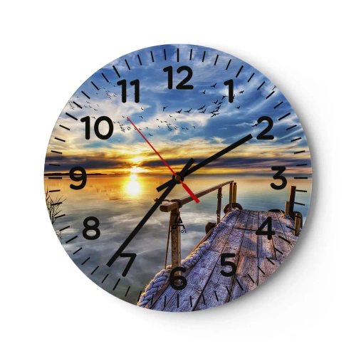 Horloge murale - Pendule murale - Le vent se repose - 40x40 cm