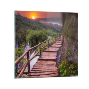 Impression sur verre - Image sur verre - La beauté au-delà de la croyance - 70x70 cm