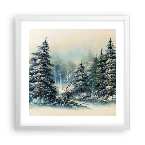 Affiche dans un cadre blanc - Poster - Prêt pour les fêtes - 40x40 cm