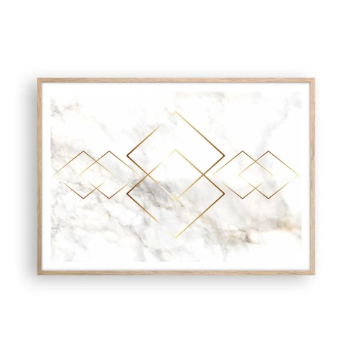 Affiche dans un chêne clair - Poster - Vue à l'infini - 100x70 cm