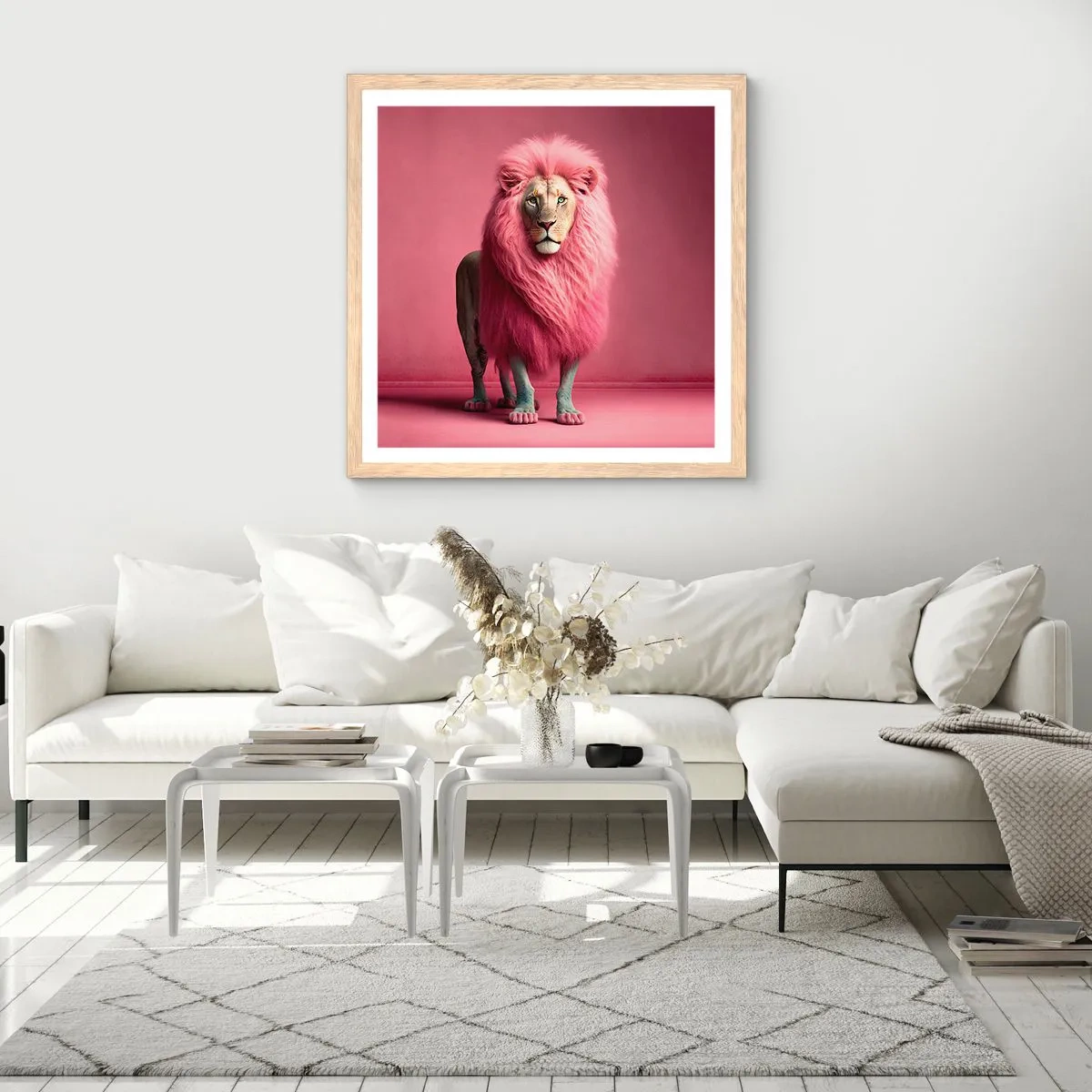 Affiche dans un chêne clair - Poster - Et tu n'as plus peur - 60x60 cm