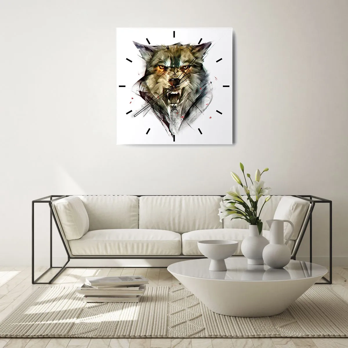 Horloge murale - Pendule murale - Pas un pas ! - 40x40 cm