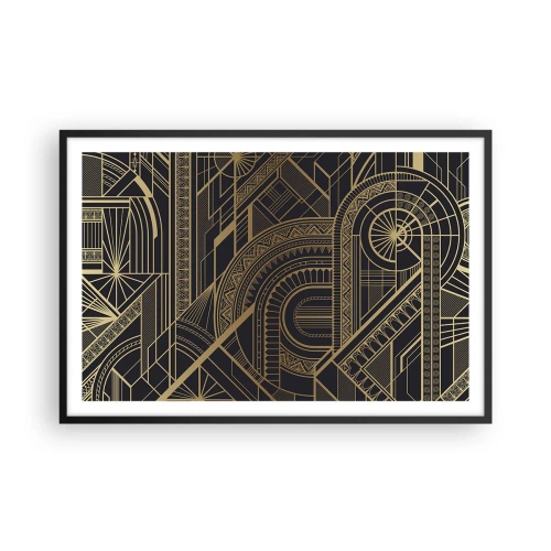 Affiche dans un cadre noir - Poster - Concept, idée, plan - 91x61 cm