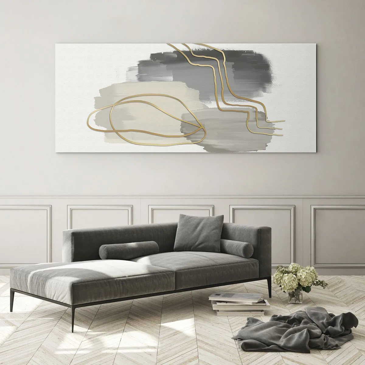 Impression sur verre - Image sur verre - Durée et mouvement - 100x40 cm