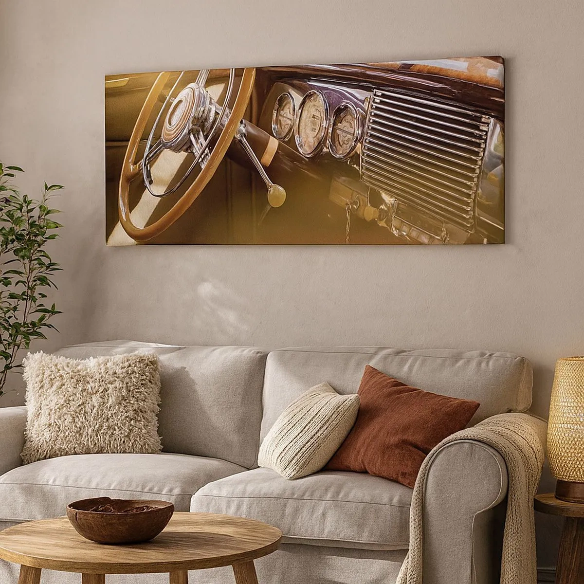 Impression sur toile - Image sur toile - Souffle de luxe venu du passé - 100x40 cm