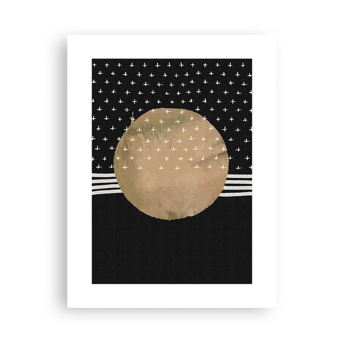 Affiche - Poster - Composition : drapeau galaxie - 30x40 cm