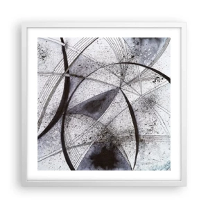 Affiche dans un cadre blanc - Poster - Fantaisie futuriste - 50x50 cm