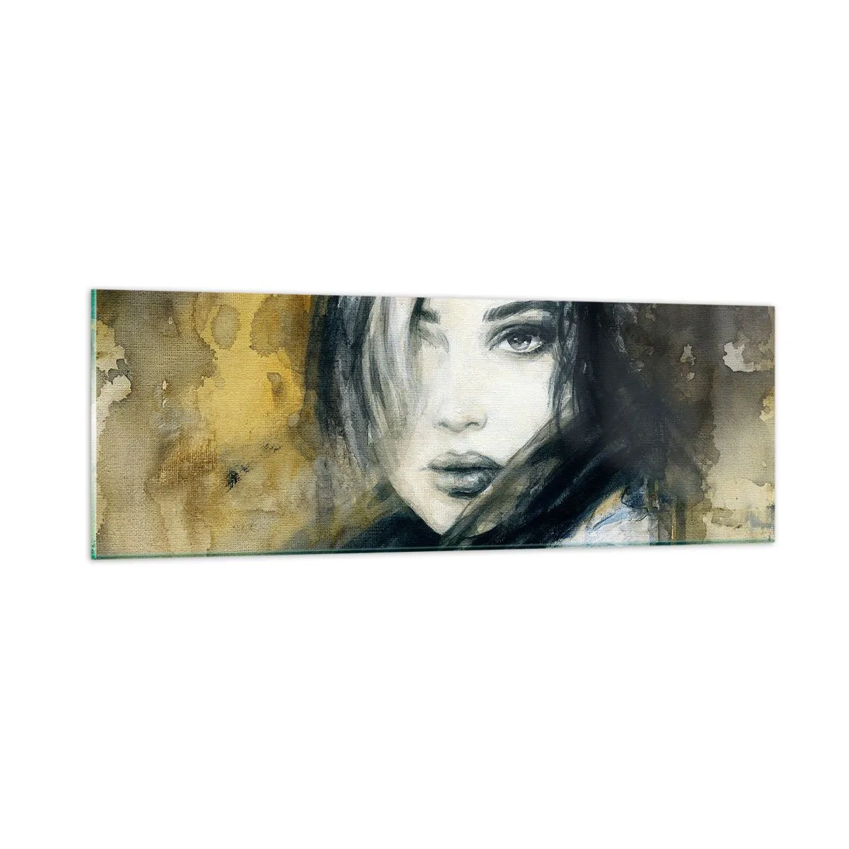 Impression sur verre - Image sur verre - plutôt innocente ou sensuelle ? - 90x30 cm