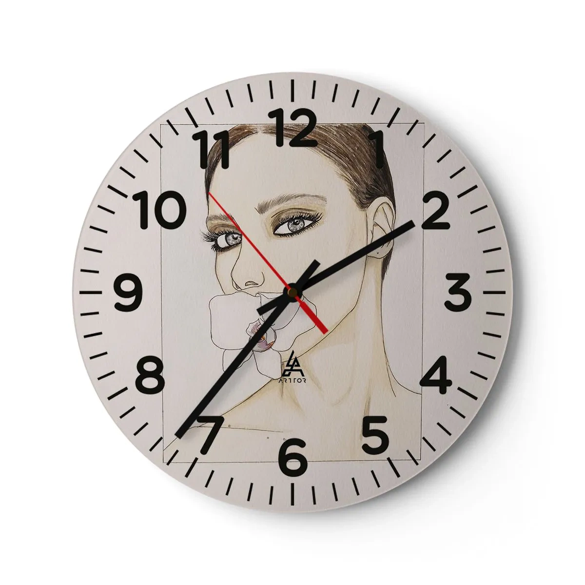 Horloge murale - Pendule murale - Symbole de l'élégance et de la beauté - 40x40 cm