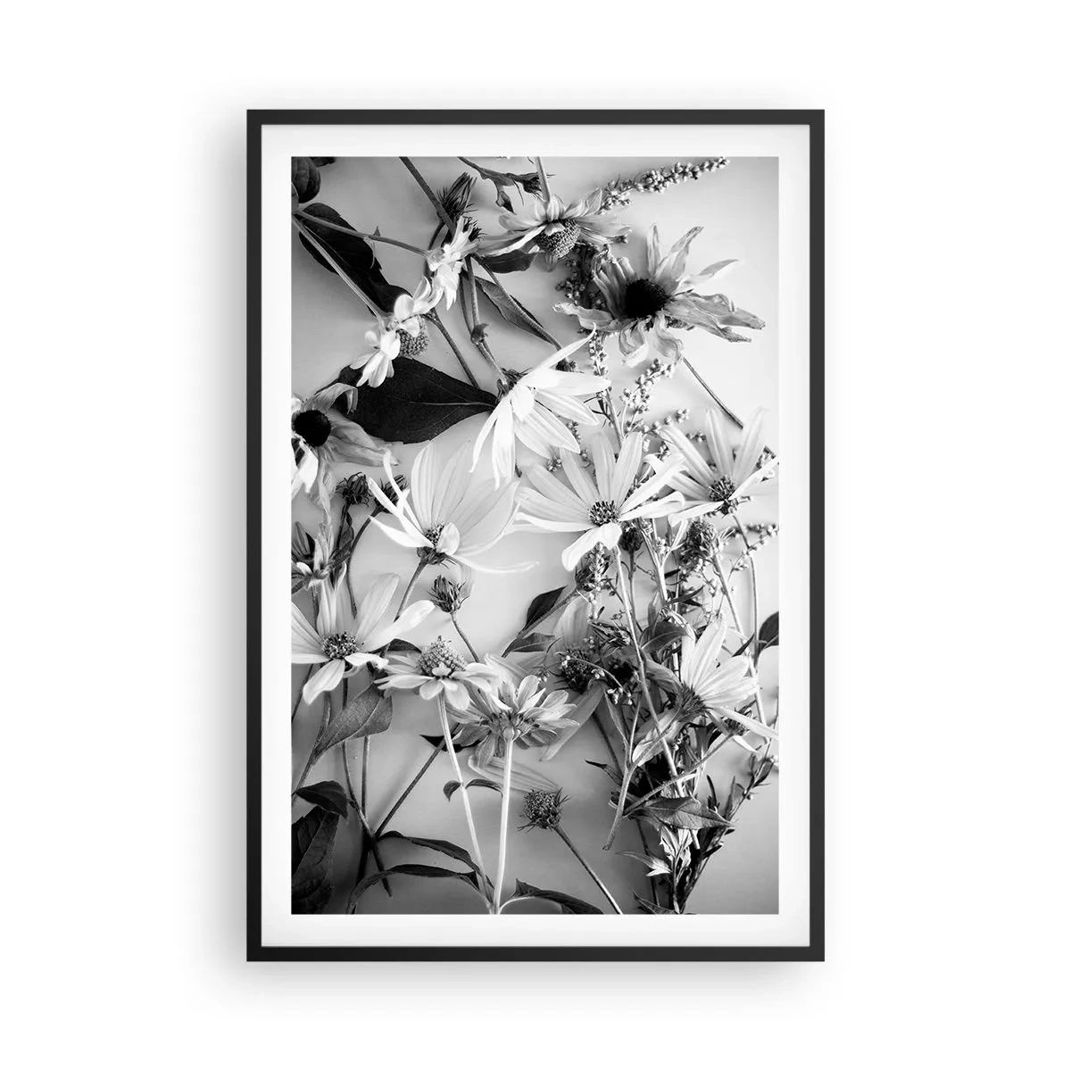 Affiche dans un cadre noir - Poster - Non-un bouquet de fleurs - 61x91 cm