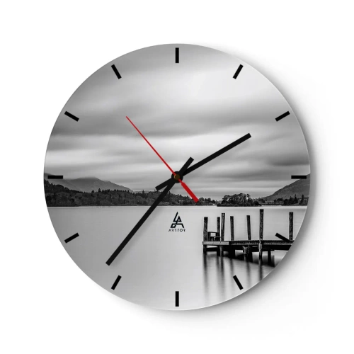 Horloge murale - Pendule murale - Douceur et force - 40x40 cm