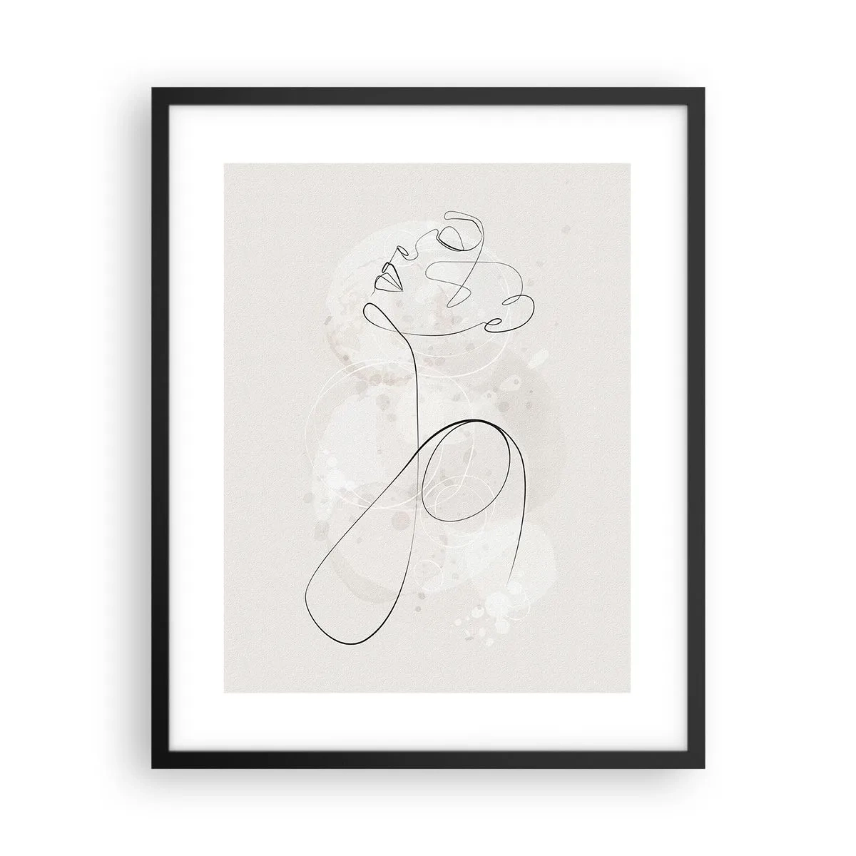 Affiche dans un cadre noir - Poster - Spirale de beauté - 40x50 cm